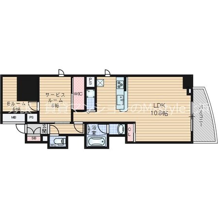 セレニテフラン本町の物件間取画像